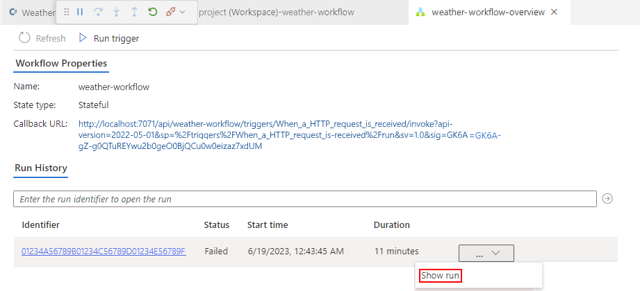 La captura de pantalla muestra Visual Studio Code y el flujo de trabajo finalizado.