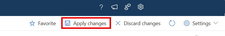 Captura de pantalla de cómo guardar los cambios en el icono del panel en la interfaz de usuario web de Azure Data Explorer.
