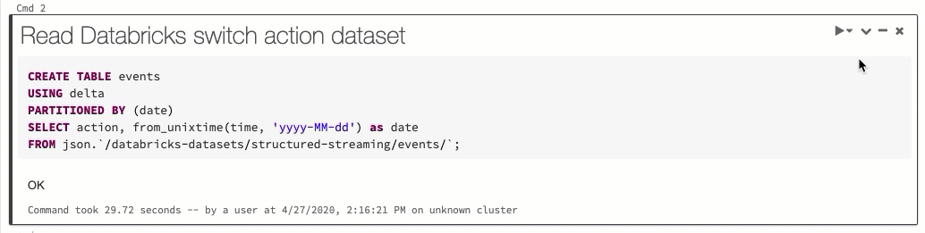 Formatear celda del cuaderno SQL
