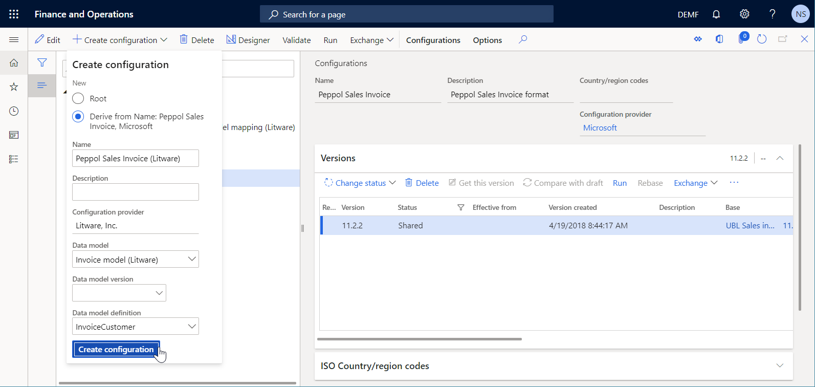 Agregar una configuración de formato personalizada en la página Configuraciones.