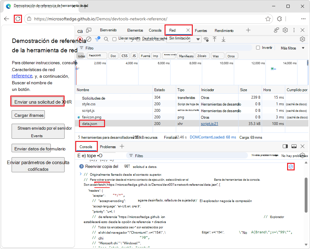 Método fetch() editable