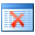 Icono del operador de eliminar tabla