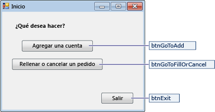 Captura de pantalla que muestra los detalles del formulario de navegación.