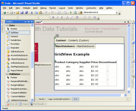 Les boundFields de GridView ont été personnalisés