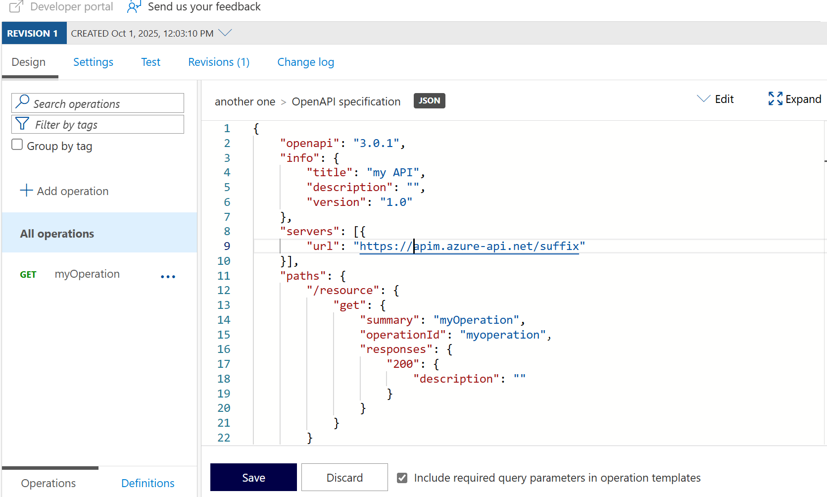 Capture d’écran montrant le swagger d’une API.