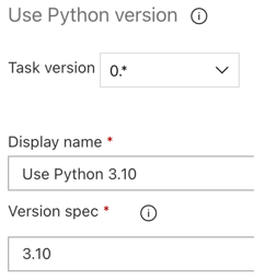 Définir la version de Python&nbsp;2 dans Azure DevOps