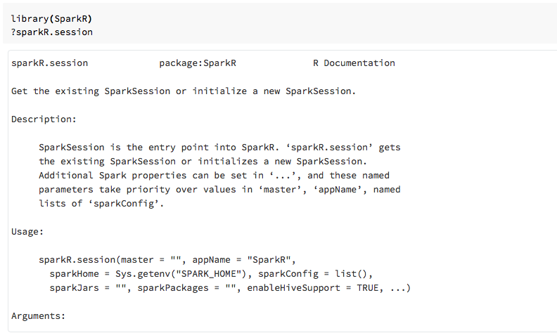 Documentation&nbsp;R incorporée