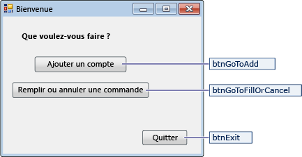 Capture d’écran montrant les détails du formulaire de navigation.