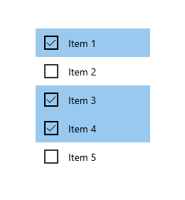 Sélection multiple en ligne