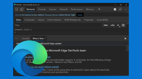 Icône DevTools de Microsoft Edge