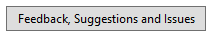 Screenshot che mostra un pulsante con il testo Feedback, Suggerimenti e Problemi.
