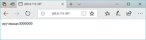Testare l'URL di base nel gateway dell'applicazione