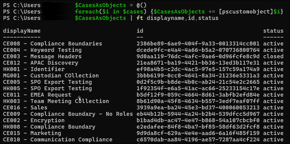 Esempio di PowerShell per convertire le tabelle hash.