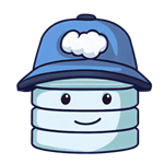 Illustrazione della mascotte del generatore di API dati che indossa un cappello da costruzione.