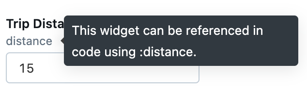 tooltip del widget