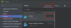 Screenshot che mostra come aggiungere plug-in in PyCharm.