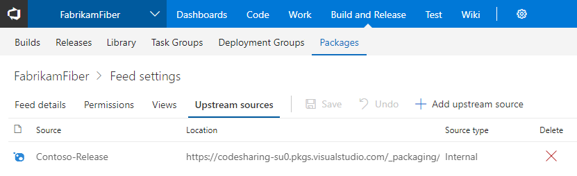 Upstream NuGet