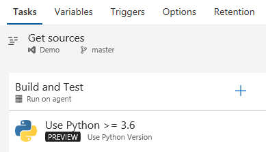 Usare l'attività Python