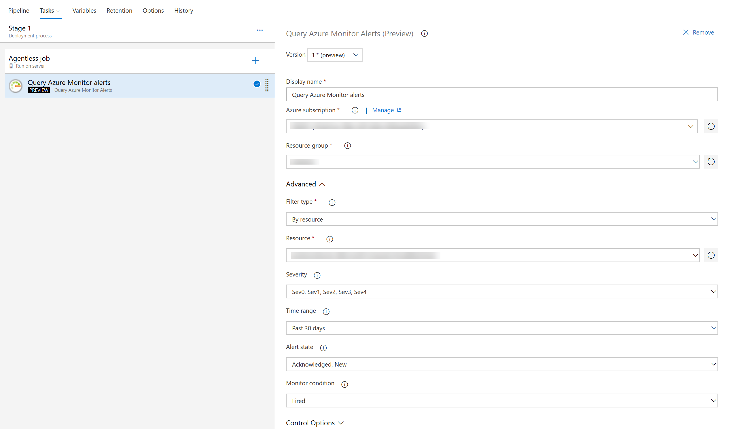 Eseguire query nelle attività degli avvisi di Monitoraggio di Azure.
