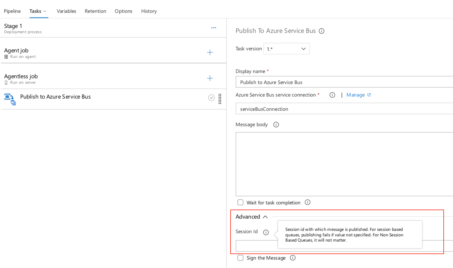 Pubblica nelle code di sessione di Azure Service Bus.