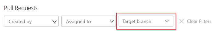 Filtro richieste pull di Azure Pipelines.