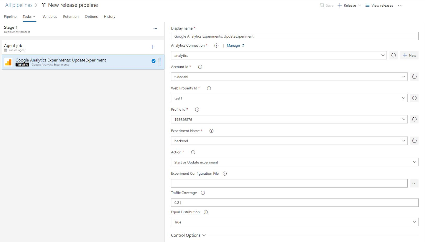 Integrazione con Google Analytics.