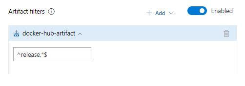 Filtro a livello di fase per gli artefatti del Registro Azure Container e dell'hub Docker.