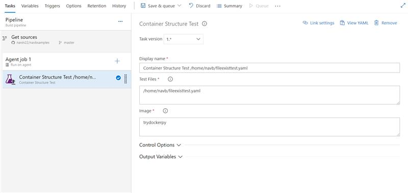Supporto dei test della struttura dei contenitori in Azure Pipeline.