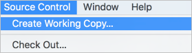 Screenshot che mostra come aggiungere un repository Git locale a un progetto Xcode esistente.