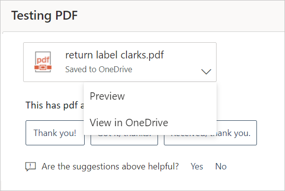 Schermata di un'anteprima del PDF non bloccata.