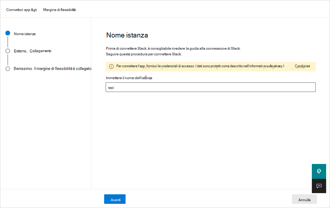 Screenshot che mostra dove immettere il nome dell'istanza nel portale di Defender.