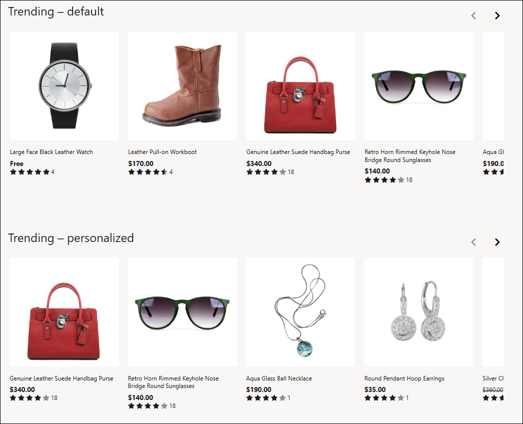 Screenshot dell'applicazione di personalizzazione.