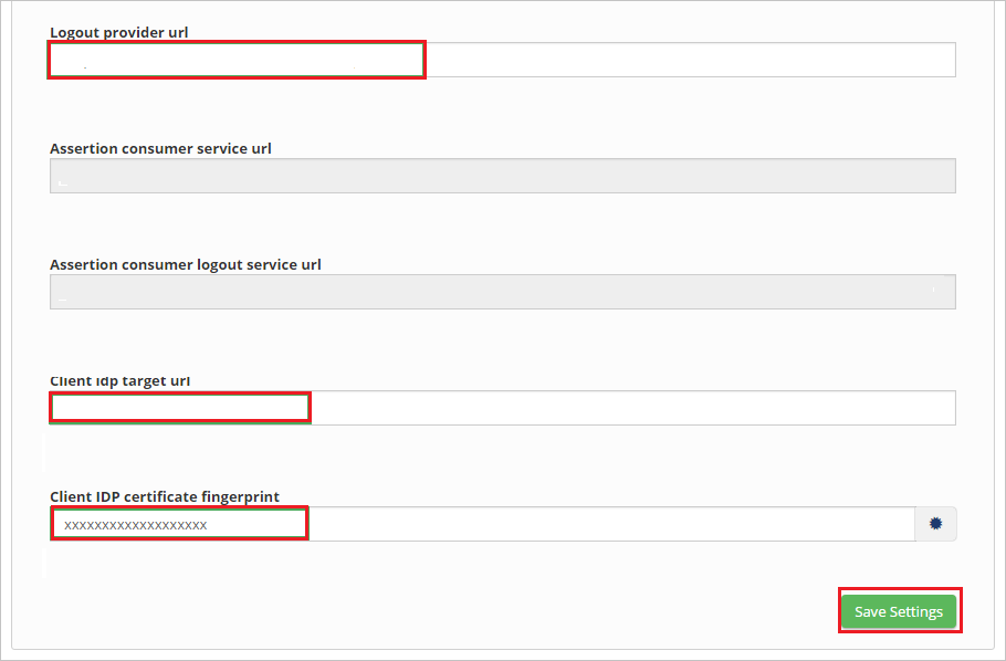 Configura singolo Sign-On dal lato dell'app
