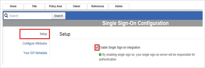 configurazione singola Sign-On