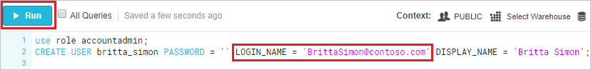 Amministratore SQL di Snowflake