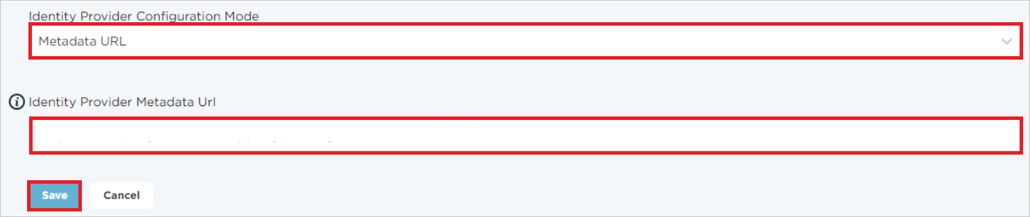 Screenshot che mostra le impostazioni di configurazione.