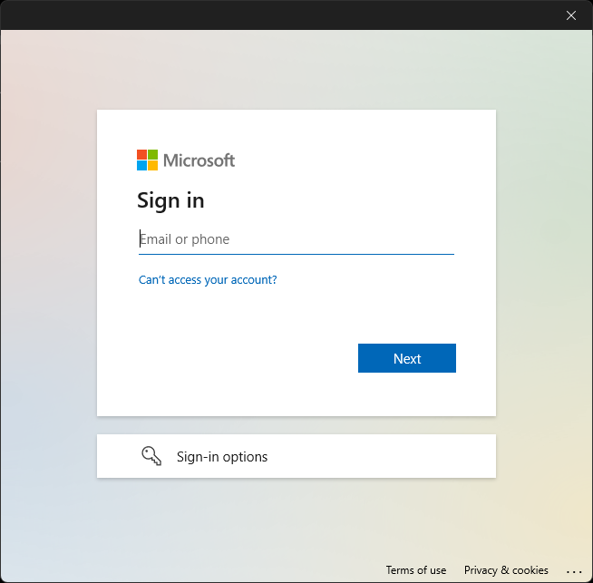 Interfaccia utente wam solo per gli account aziendali
