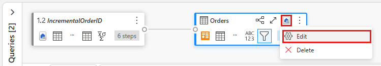 Screenshot che mostra la funzione di modifica delle impostazioni di output.
