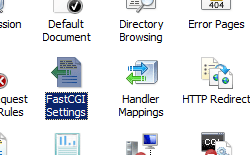 Screenshot che mostra il riquadro Home che evidenzia l'icona fast C G I Impostazioni.