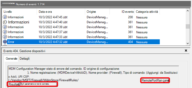 RemotePortRangesFailure