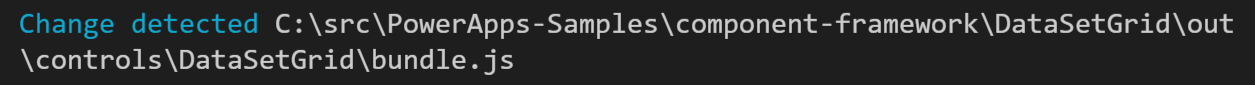 Screenshot of the test harness reloading after detecting code component changes.