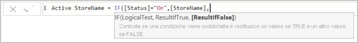Screenshot della colonna 