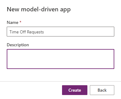Immetti il nome dell'app.
