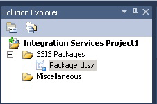 Cartelle in un progetto di Integration Services