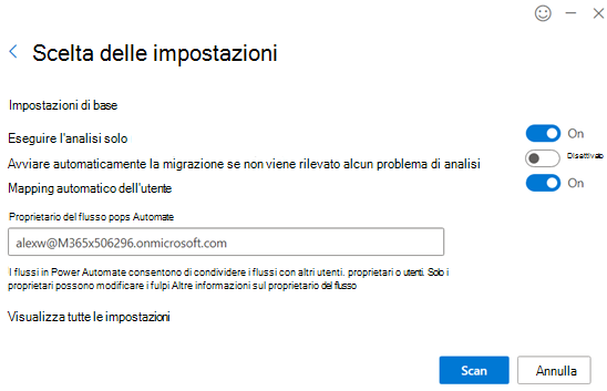 Configura le impostazioni del flusso di lavoro.