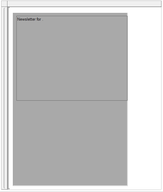 Schermata della visualizzazione Struttura che mostra il report con il titolo.
