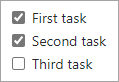 Screenshot di un elenco di attività GitHub.