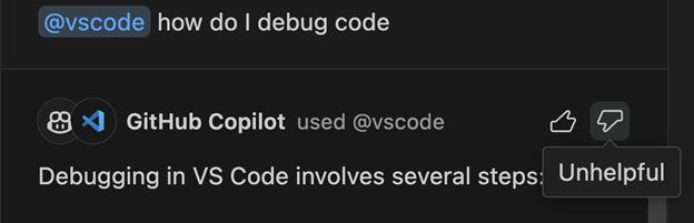 Screenshot del pollice in giù non utile.
