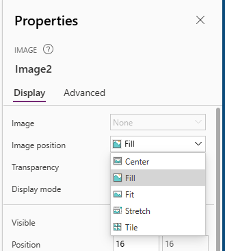 Screenshot dell'opzione 8 selezionato nell'app.