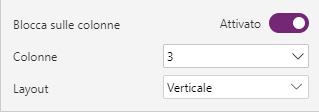Screenshot del controllo di progettazione per Ancoraggio su colonne.